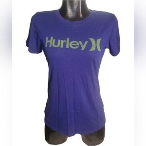 Hurley Royal Blue Logo Front T-Shirt Size L